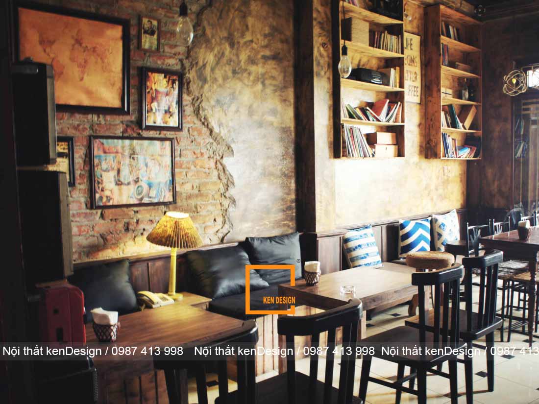 ​Thiết kế nội thất quán cafe mang phong cách vintage